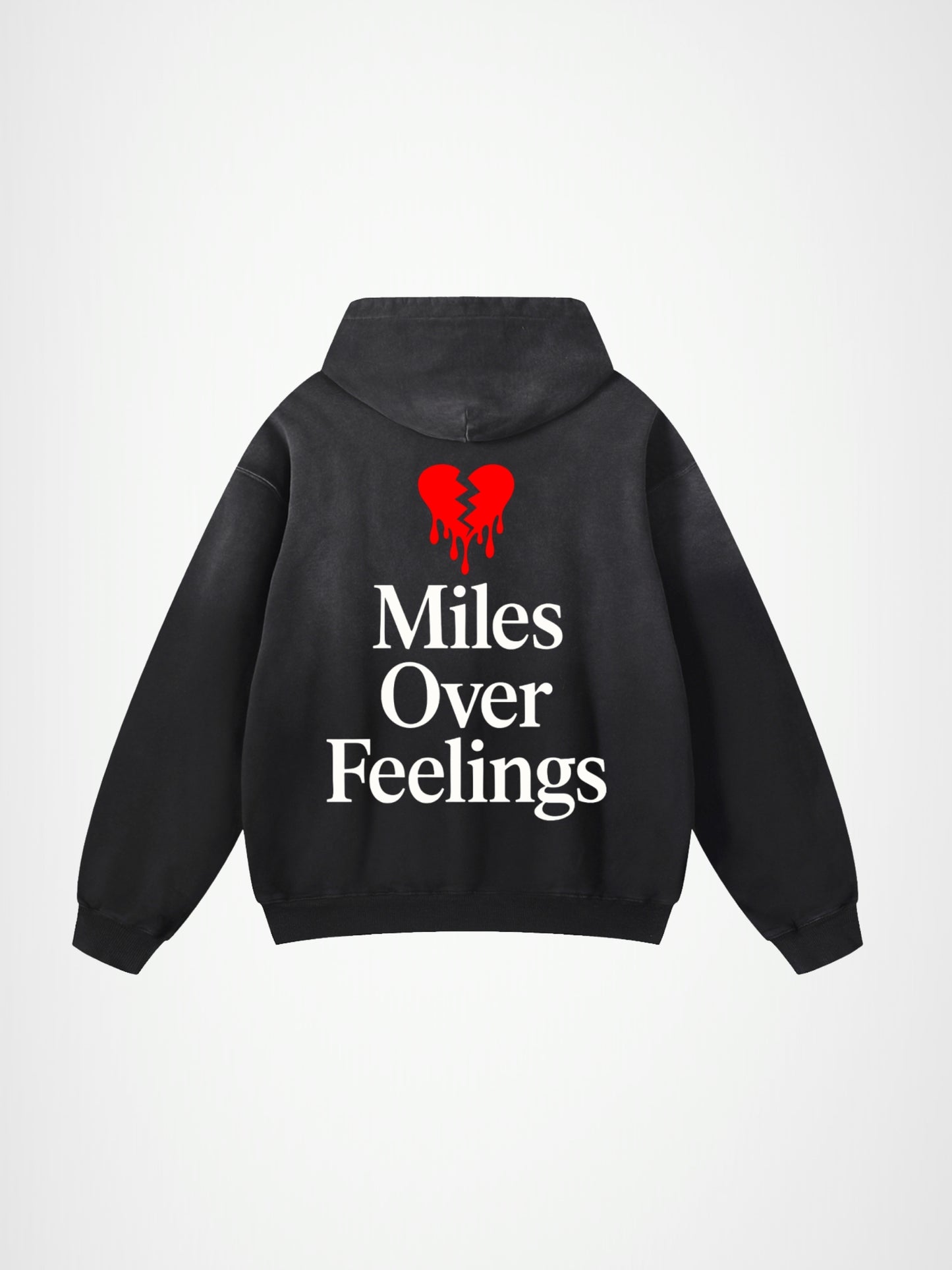 Miles Over Feelings - Oversized Hoodie
