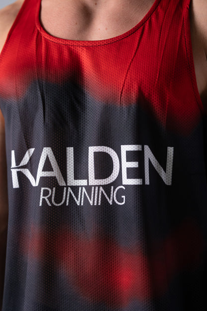 Men's Blaze Race Singlet - Red