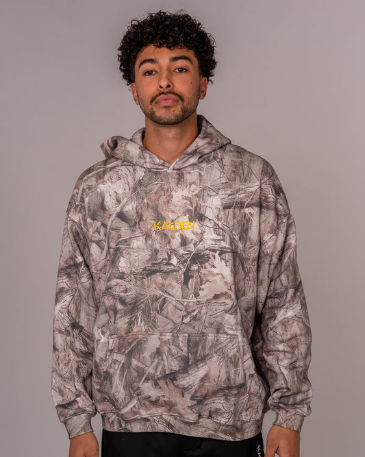 Unisex Camo Embroidered Oversized Hoodie