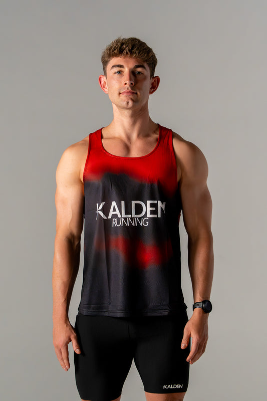 Men's Blaze Race Singlet - Red